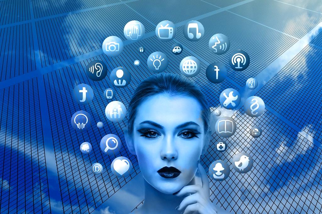 Contact illustration showing communication and support